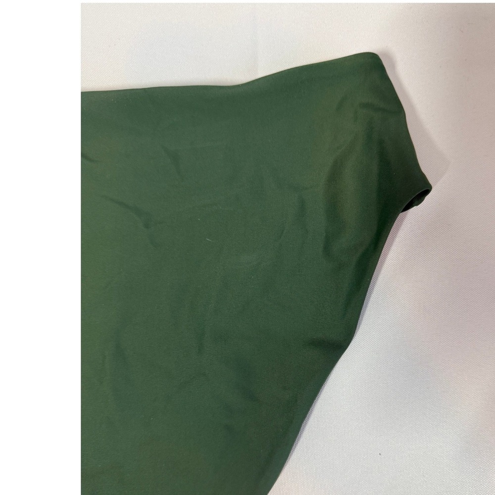 High-Waist Green Bikini Bottom - Women's Swim - Picture 6 of 8